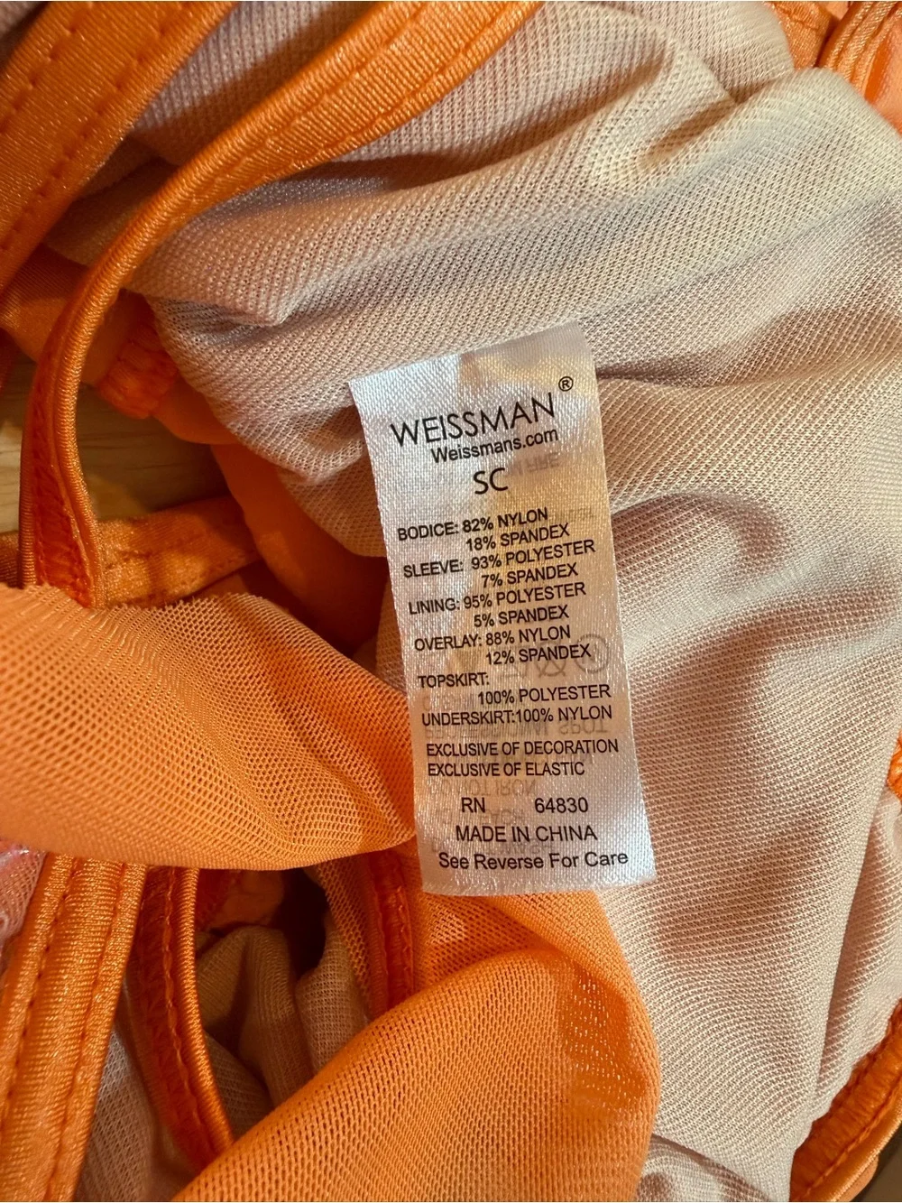 Weissman charming orange